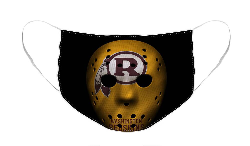 Redskins Face Mask featuring the photograph Redskins War Mask 3 by Joe Hamilton