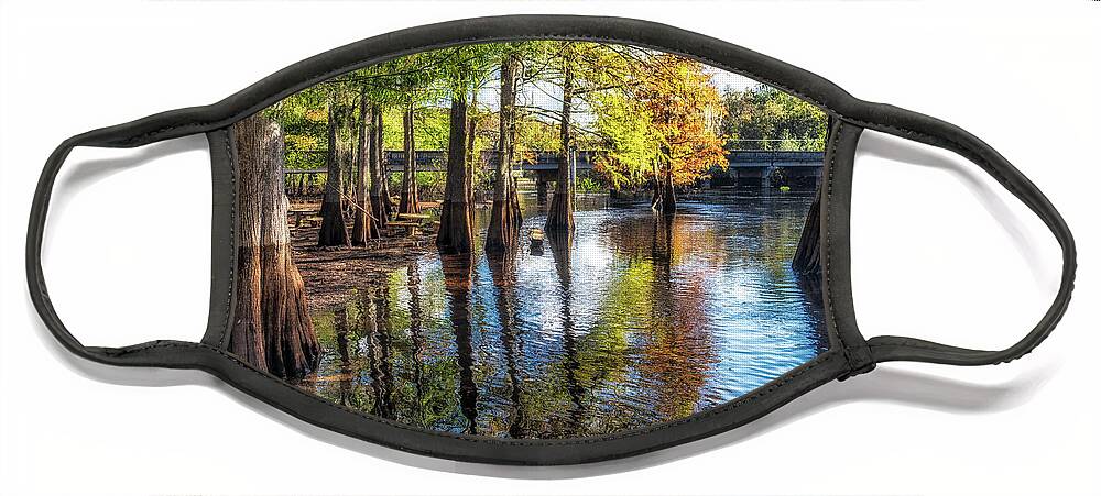 Withlacoochee River Face Mask featuring the photograph River Eeriness by Joseph Desiderio