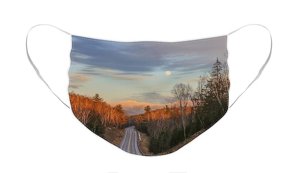 Road Face Mask featuring the photograph Road to the Moon by White Mountain Images