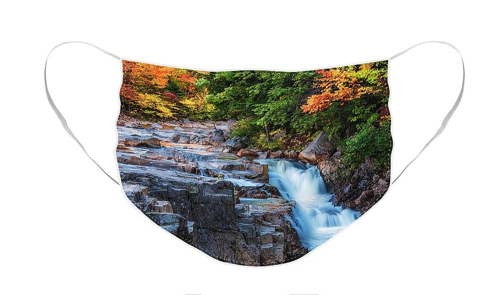 Rocky Gorge Face Mask featuring the photograph Rocky Gorge - Horizontal by Kim Carpentier
