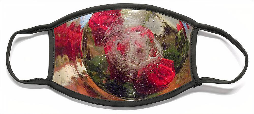 Roses Face Mask featuring the photograph Rose Colored by Susan Esbensen