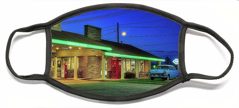 Route 66 Face Mask featuring the photograph Route 66 Best Western by Phil Spitze
