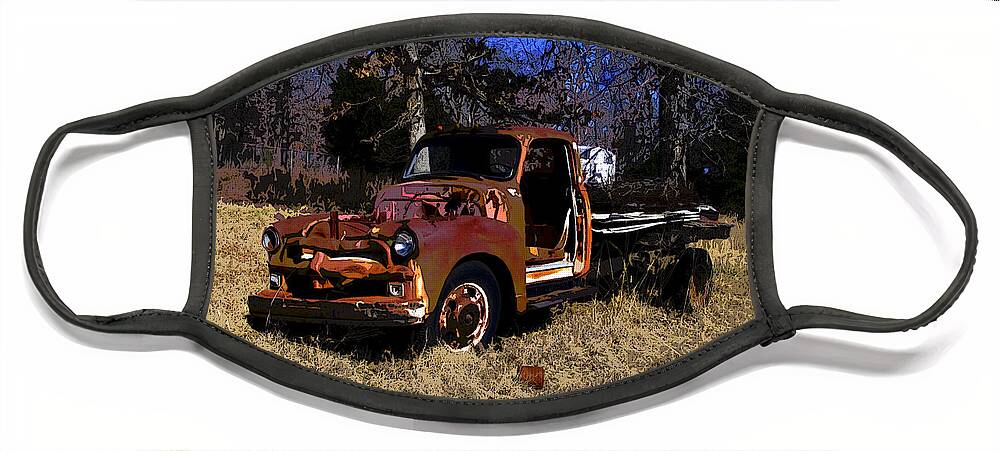 Truck Face Mask featuring the photograph Rusty Truck by Susan Vineyard