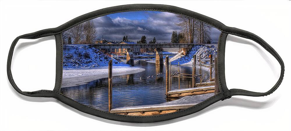 Sandpoint Face Mask featuring the photograph Sand Creek Winter by Lee Santa