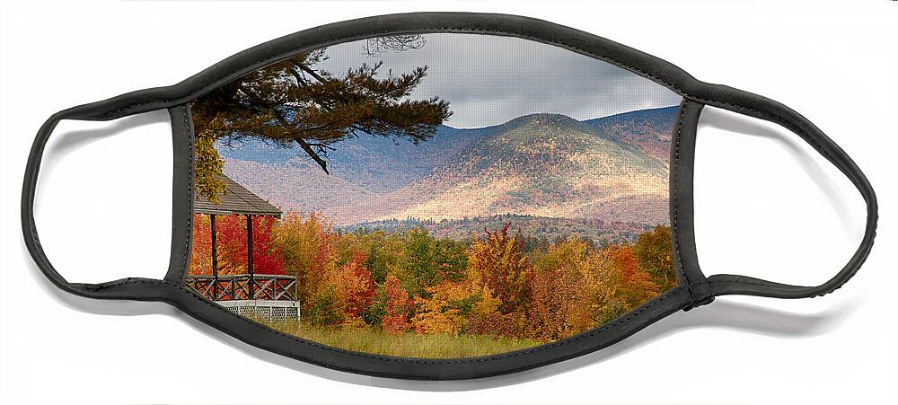 Chocorua New Hampshire Face Mask featuring the photograph Sandwich mountain range by Jeff Folger