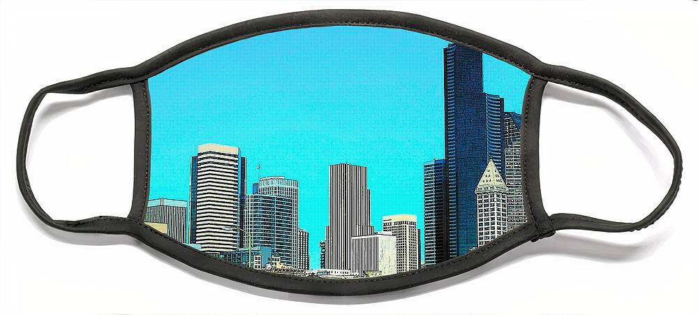 Seattle Face Mask featuring the photograph Seattle Skyline by Carol Eliassen
