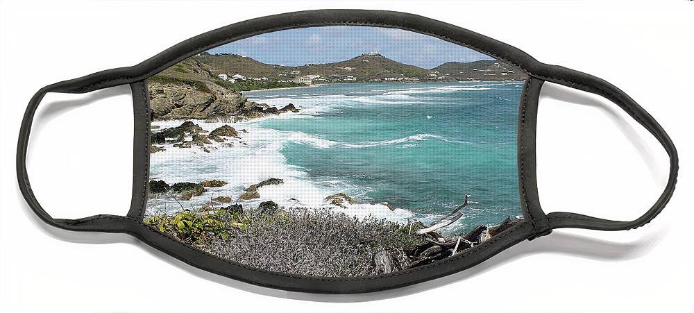 Caribbean Sea Face Mask featuring the photograph Secluded Beach by Kelly Holm