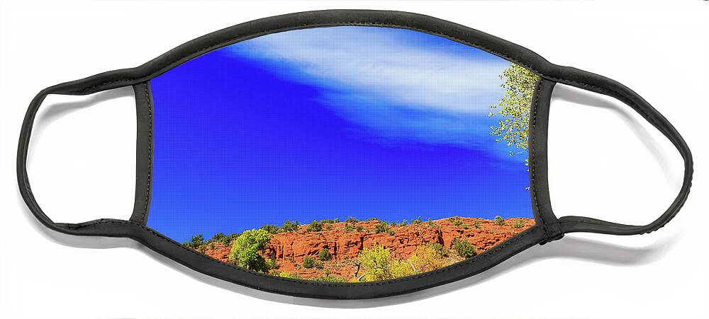 Arizona Face Mask featuring the photograph Sedona Fall by Raul Rodriguez