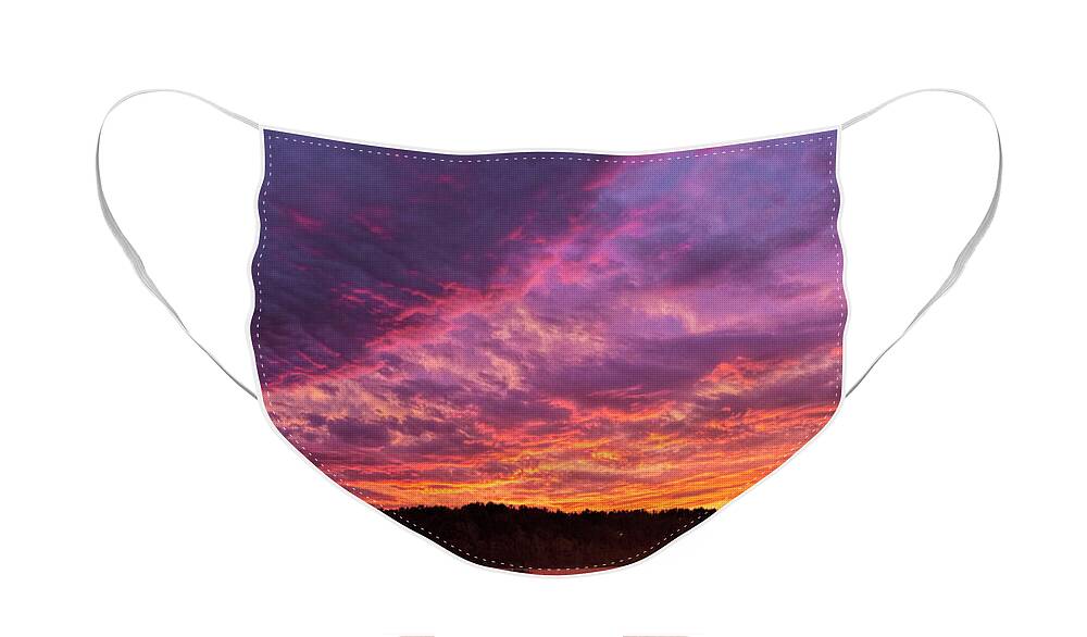 September Sunset Face Mask featuring the photograph September Sunset by Jemmy Archer