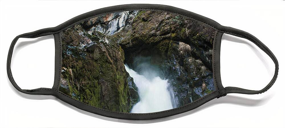 Washington Face Mask featuring the photograph Sheep Creek Falls by Troy Stapek