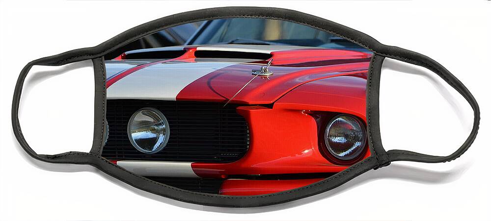  Face Mask featuring the photograph Shelby GT500 by Dean Ferreira
