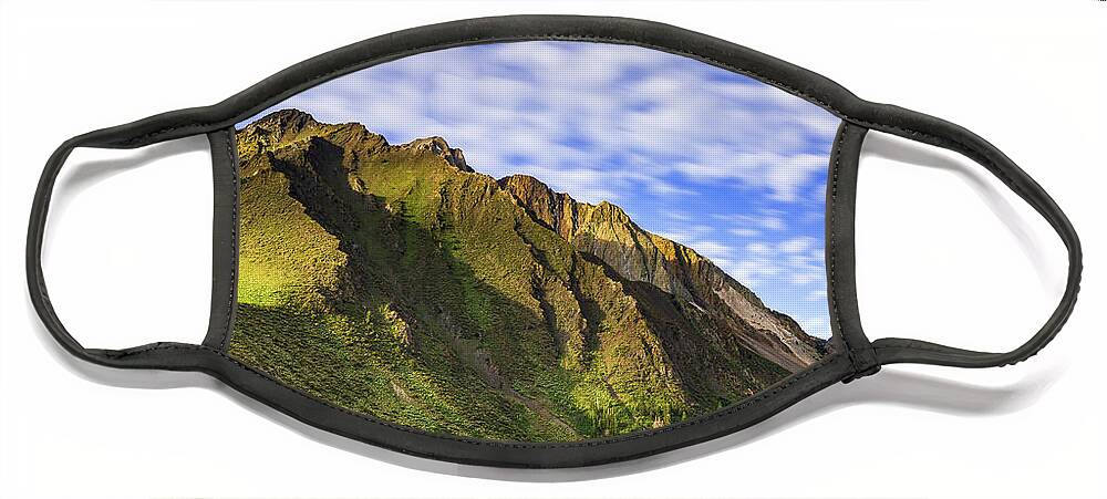 Sherwin Range Face Mask featuring the photograph Sherwin Range by Anthony Michael Bonafede