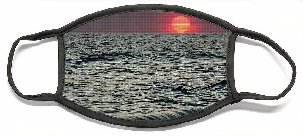 Sunset Face Mask featuring the photograph Siesta Key Sunset by Terri Mills