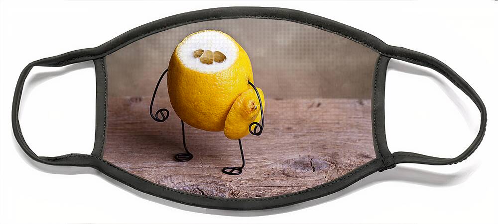 Lemon Face Mask featuring the photograph Simple Things 12 by Nailia Schwarz