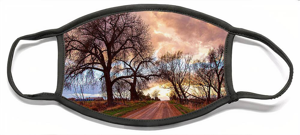 Roads Face Mask featuring the photograph Sky Driving by James BO Insogna