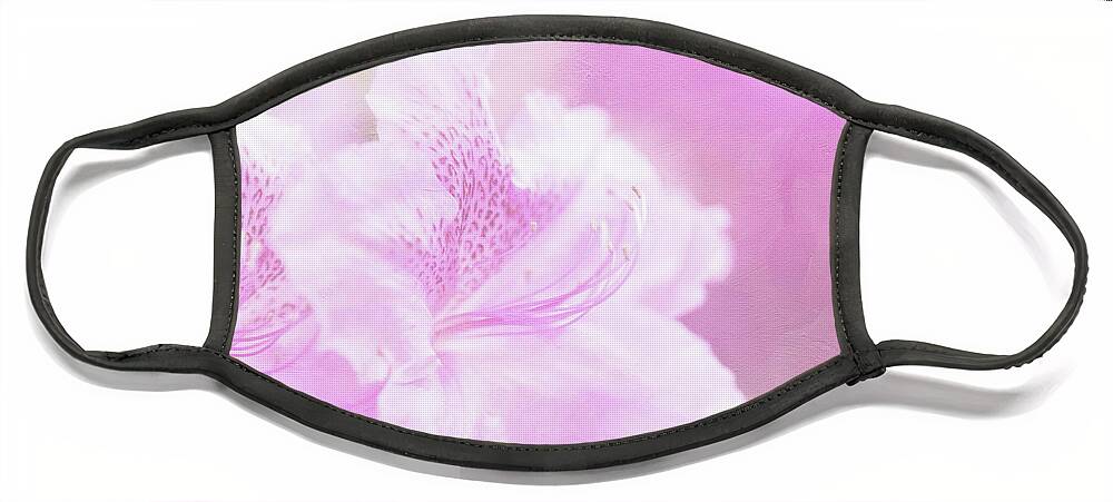 Rhododendrons Face Mask featuring the photograph Soft and Lovely Pink Rhododendrons by Anita Pollak