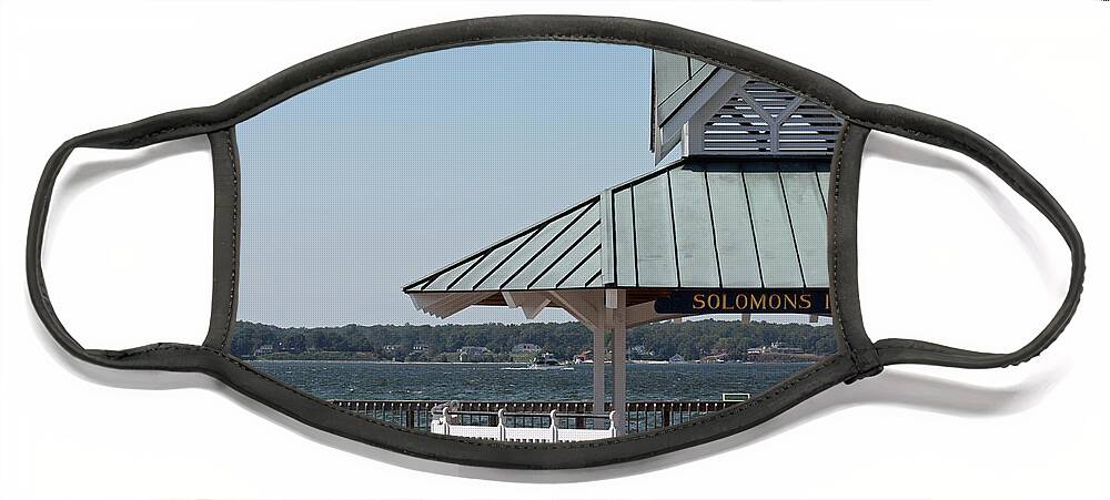 Solomons Face Mask featuring the photograph Solomons Island - Welcome by Ronald Reid