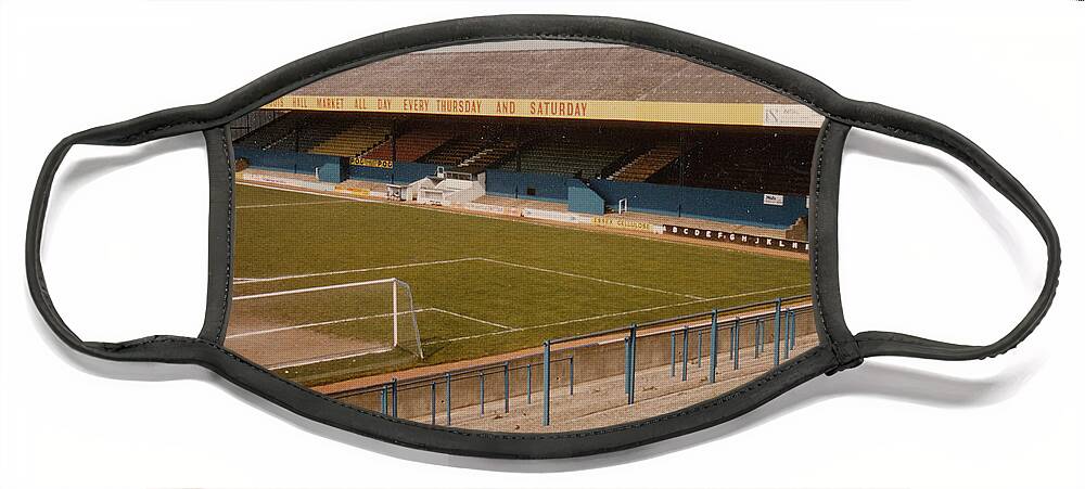  Face Mask featuring the photograph Southend United - Roots Hall - East Stand 2 - 1970s by Legendary Football Grounds