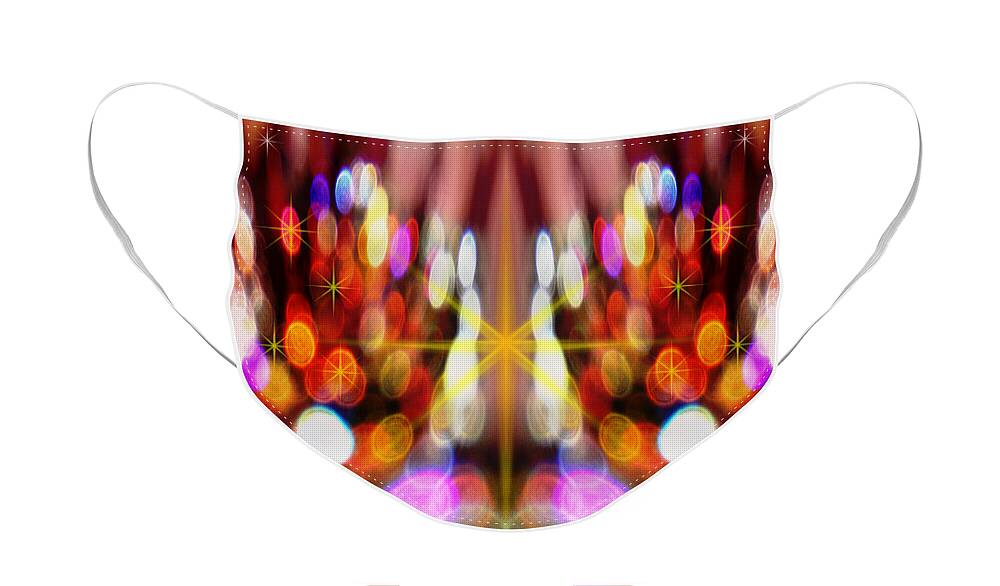 Art Face Mask featuring the photograph Sparkles #8885_2 by Barbara Tristan