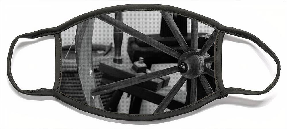 Spinning Wheel Face Mask featuring the photograph Spinning Wheel at Mount Vernon by Nicole Lloyd