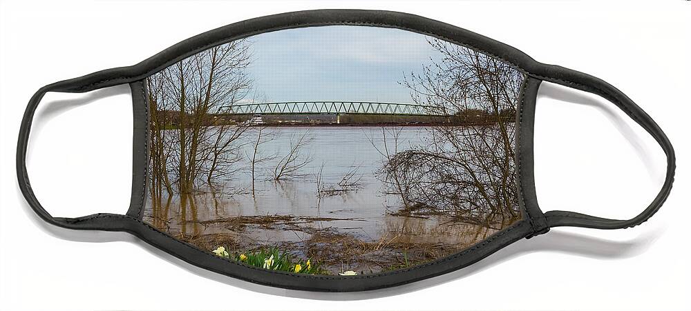 Marietta Face Mask featuring the photograph Springtime Flooding by Holden The Moment
