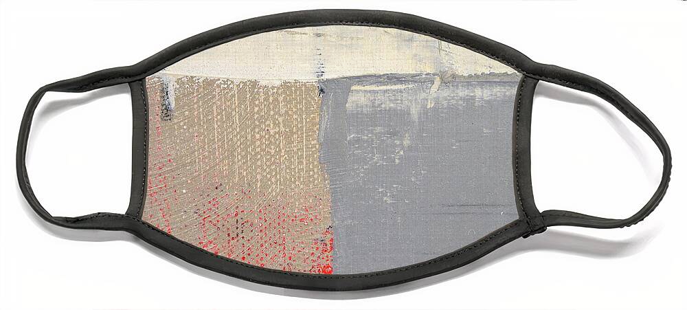 Textural Face Mask featuring the painting Square Study Project 8 by Michelle Calkins