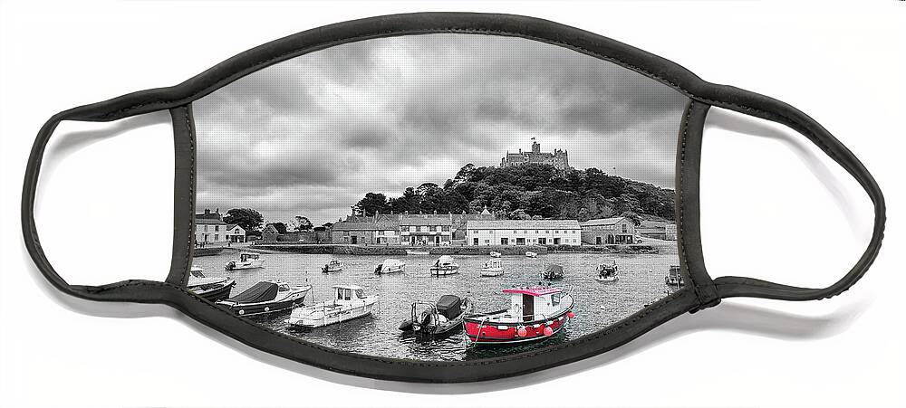 St Michaels Mount Face Mask featuring the photograph St Michael's Mount, Cornwall by Nigel R Bell
