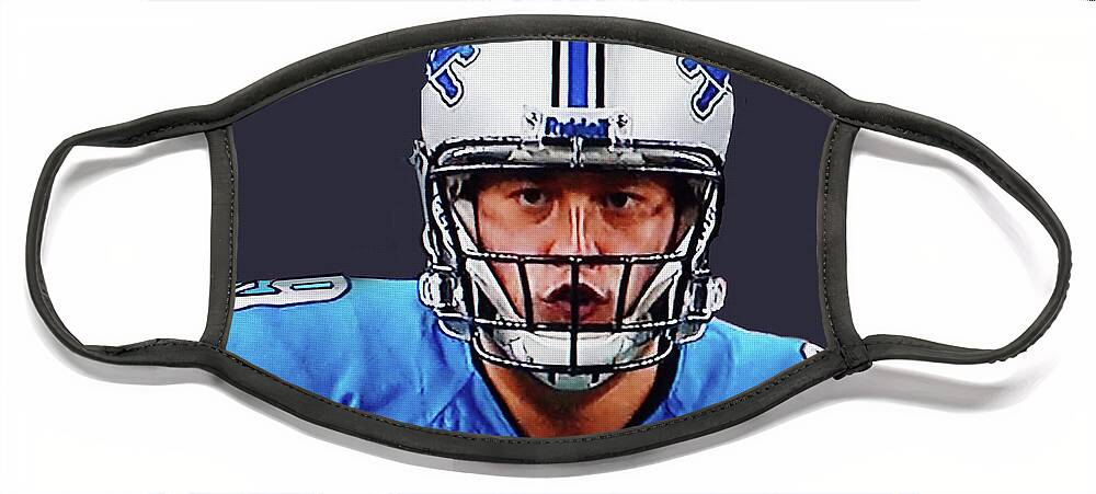 Football Face Mask featuring the photograph Stafford 2 by CHAZ Daugherty