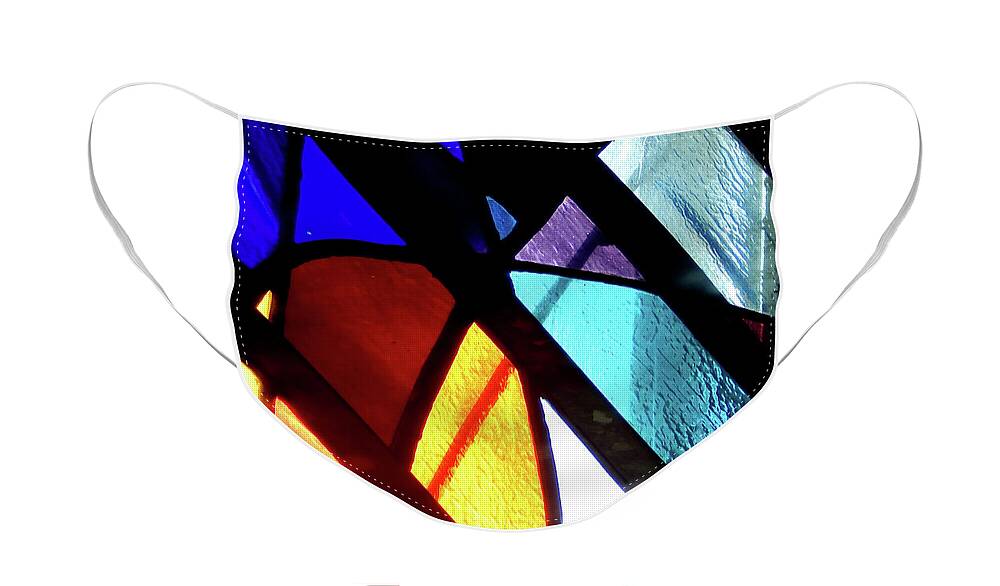 God Face Mask featuring the photograph Stained Glass #4717 by Barbara Tristan