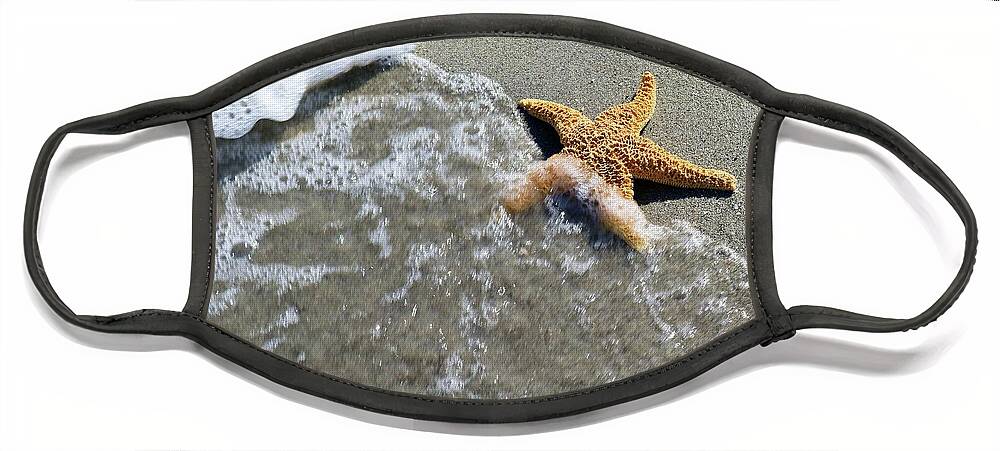 Photo For Sale Face Mask featuring the photograph Starfish Wave by Robert Wilder Jr