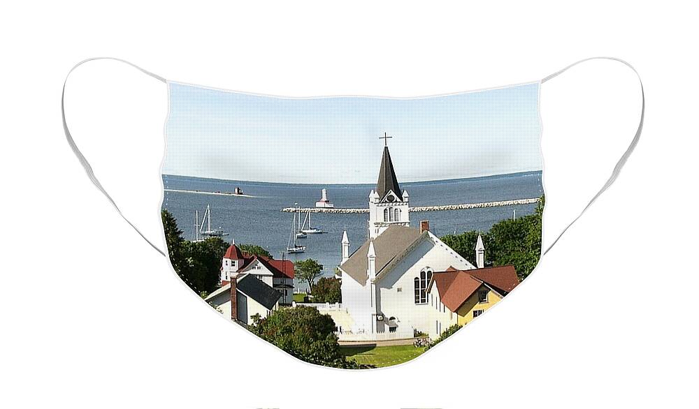Ste. Anne's Catholic Church Face Mask featuring the photograph Ste. Anne's Catholic Church by Keith Stokes