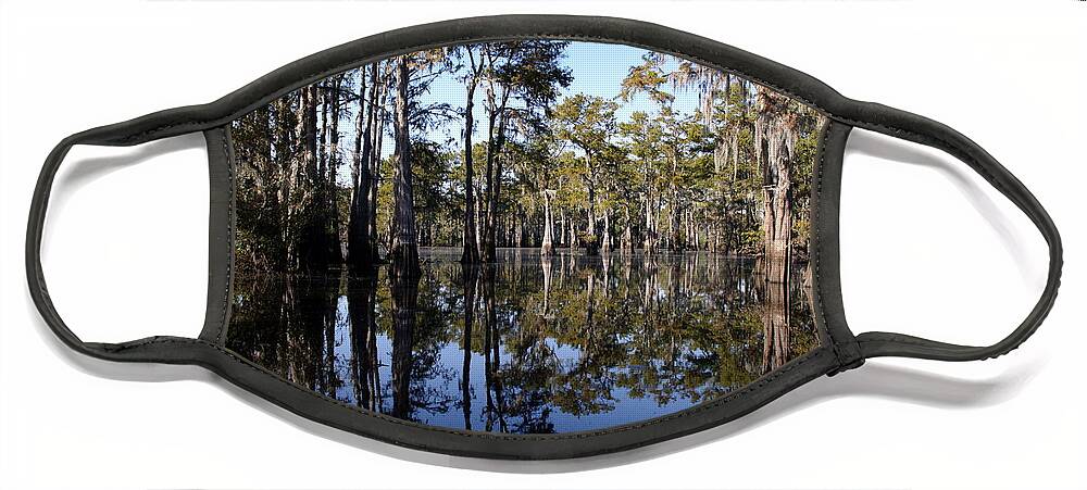 Atchafalaya Basin Face Mask featuring the photograph Still Waters by Ron Weathers
