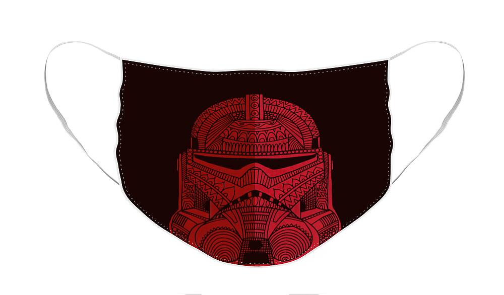 taxi kennis gevolg Stormtrooper Helmet - Star Wars Art - Red Face Mask by Studio Grafiikka -  Pixels