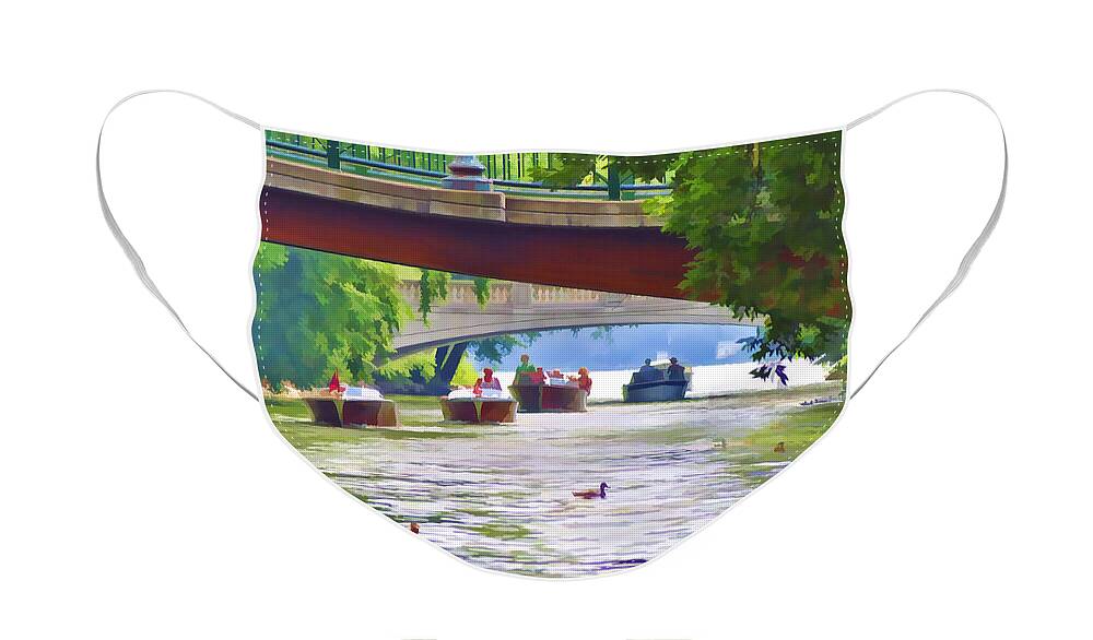 Landscape Face Mask featuring the photograph Summer on the Yahara by Rod Melotte