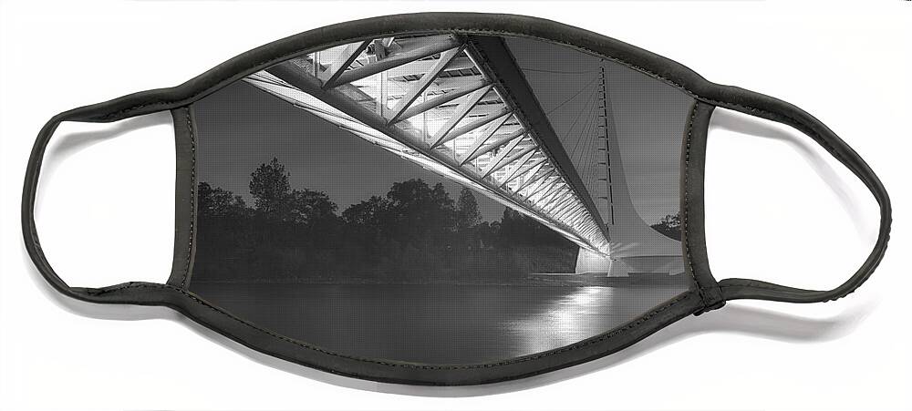  Face Mask featuring the photograph Sundial Bridge 5 by Anthony Michael Bonafede