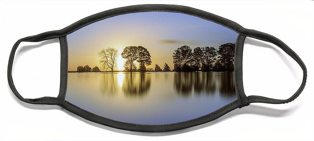 Sunrise Face Mask featuring the photograph Sunrise reflection by Chris Smith