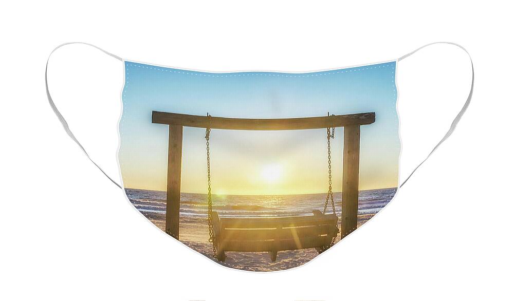 Georgia Face Mask featuring the photograph Sunrise Swings by Framing Places