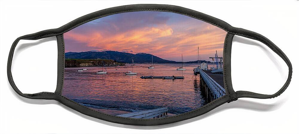 Sunrise Face Mask featuring the photograph Sunset At Stillwater Cove by Derek Dean