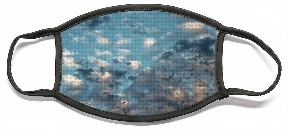 Sunset Face Mask featuring the photograph Sunset Clouds by Doolittle Photography and Art