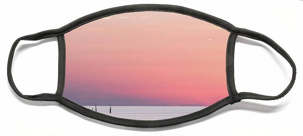 Virginia Face Mask featuring the photograph Sunset landscape by Framing Places