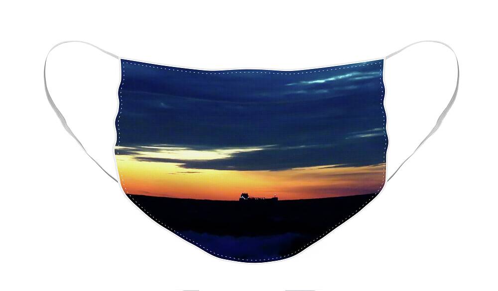 Sunset Face Mask featuring the photograph Sunset on Winter Solstice Eve by Dennis McCarthy