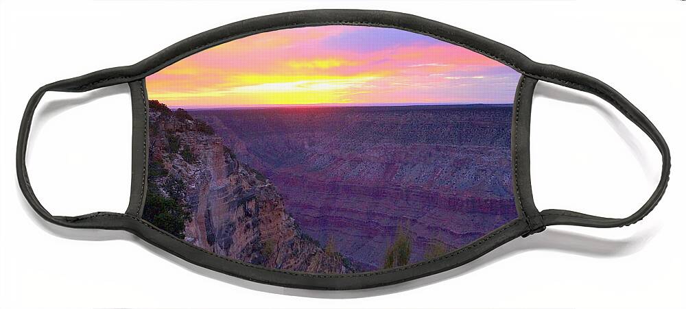 Autumn Face Mask featuring the photograph Sunset Splendor by Beth Collins