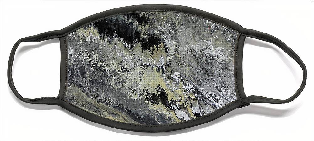 Textured Face Mask featuring the painting Surface 6 by Madeleine Arnett