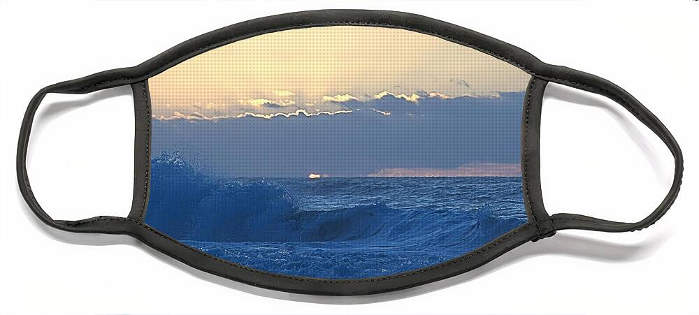 Beach Face Mask featuring the photograph Surfs Up by Newwwman