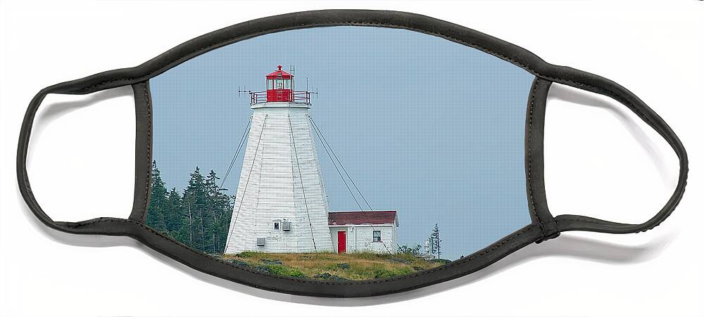 Lighthouse Face Mask featuring the photograph Swallowtail Lighthouse by Thomas Marchessault