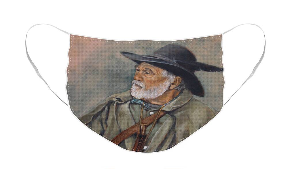 Mountain Man Face Mask featuring the painting Tequila Tuesday by Todd Cooper