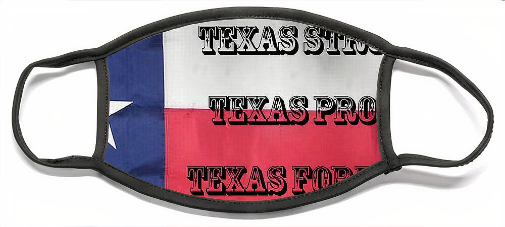 Texas Face Mask featuring the digital art Texas Strong by Joe Paul