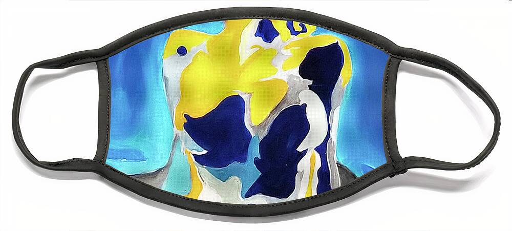 Abstract Realism Face Mask featuring the painting That Moment by Femme Blaicasso