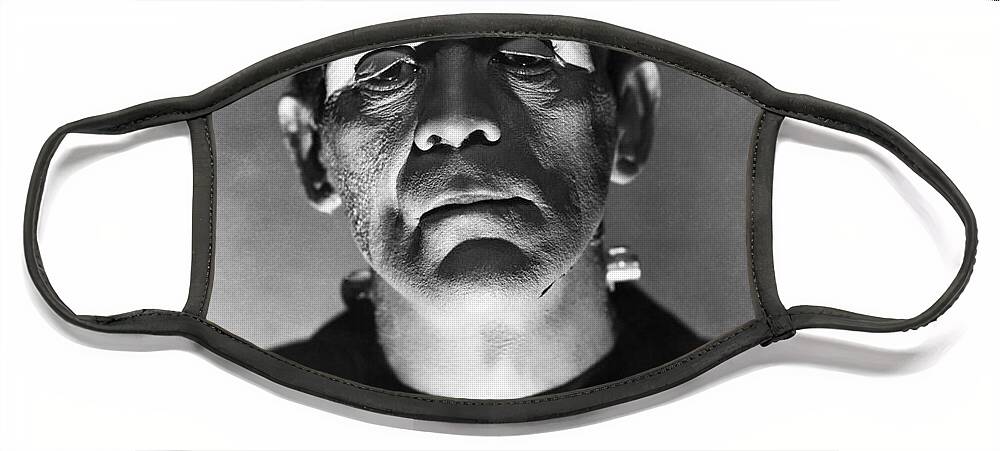 The Bride Face Mask featuring the photograph The Bride of Frankenstein by Vintage Collectables