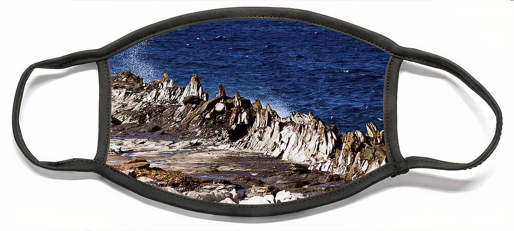 Fine Art Photography Face Mask featuring the photograph The Dragons Teeth II by Patricia Griffin Brett